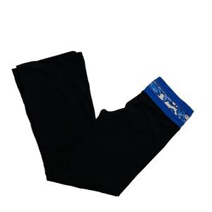 10/$25🦋 Kirkland Signature Black & Blue Reversible Bootcut Yoga Pants - Small